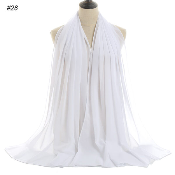 #28 Plain Chiffon Scarf