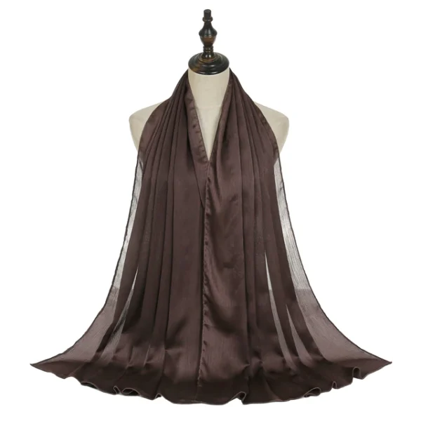 #29 Shiny Crinkle Satin Scarf