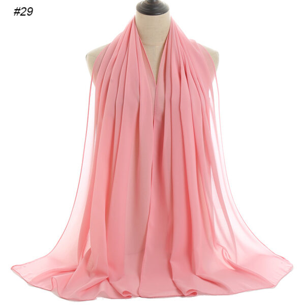 #29 Plain Chiffon Scarf