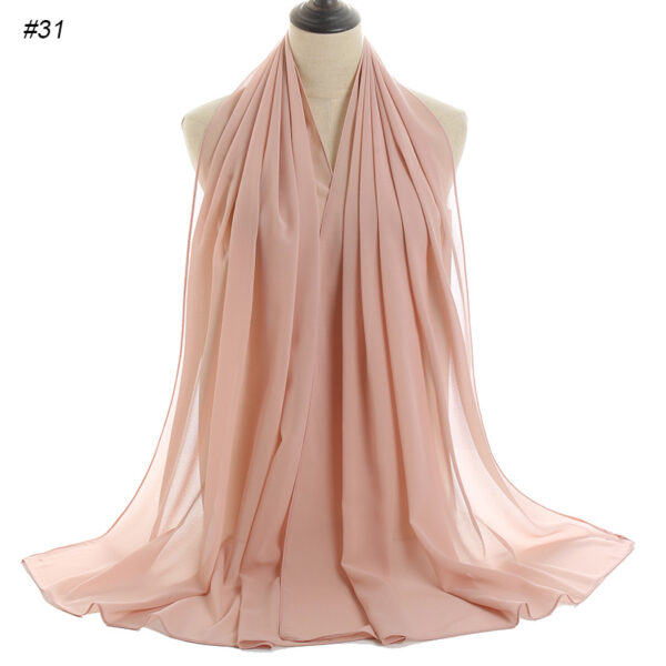#31 Plain Chiffon Scarf