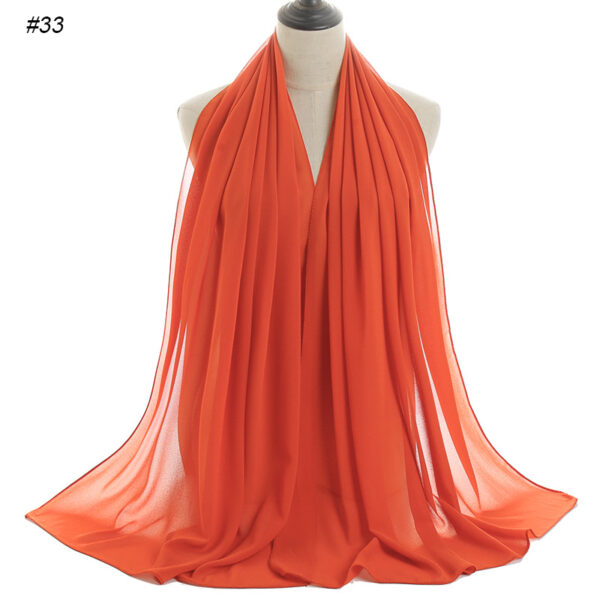 #33 Plain Chiffon Scarf