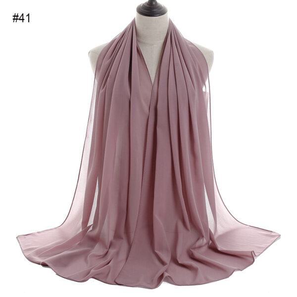 #41 Plain Chiffon Scarf
