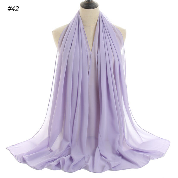 #42 Plain Chiffon Scarf