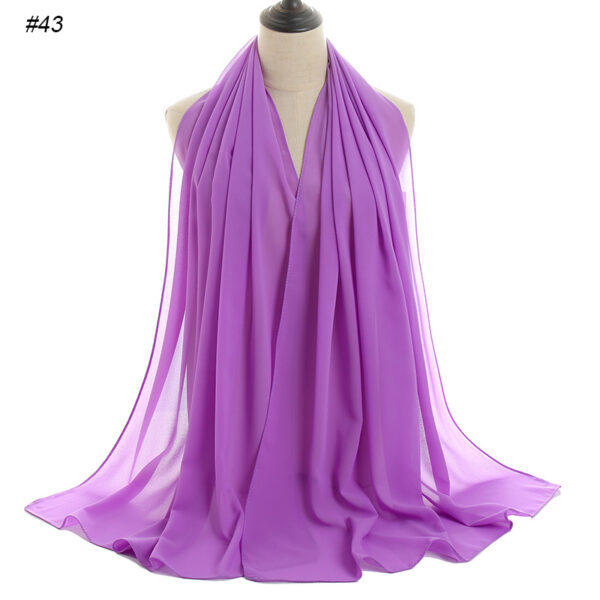 #43 Plain Chiffon Scarf