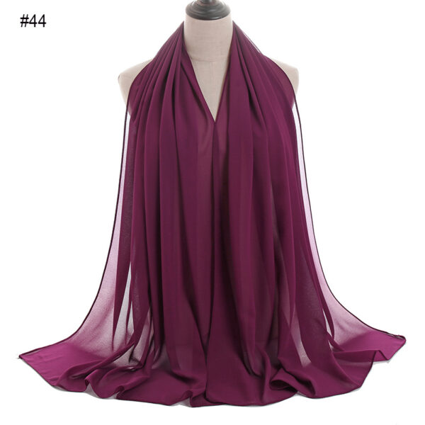 #44 Plain Chiffon Scarf