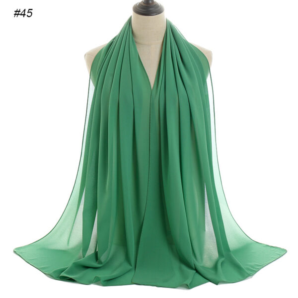 #45 Plain Chiffon Scarf