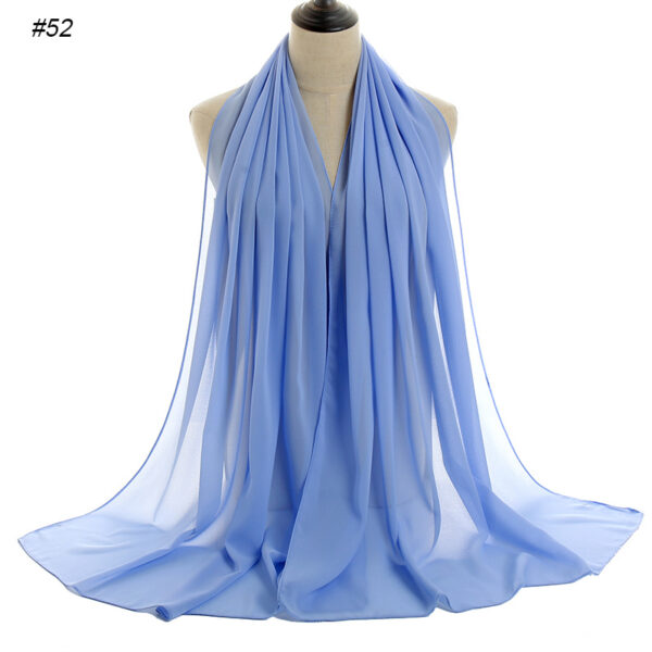 #52 Plain Chiffon Scarf