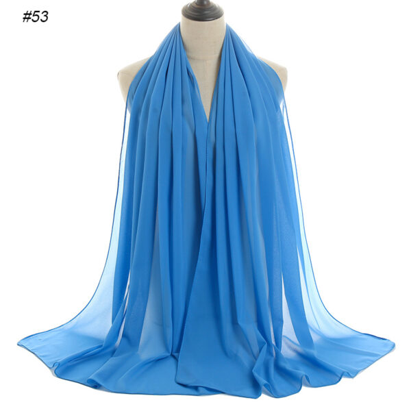 #53 Plain Chiffon Scarf