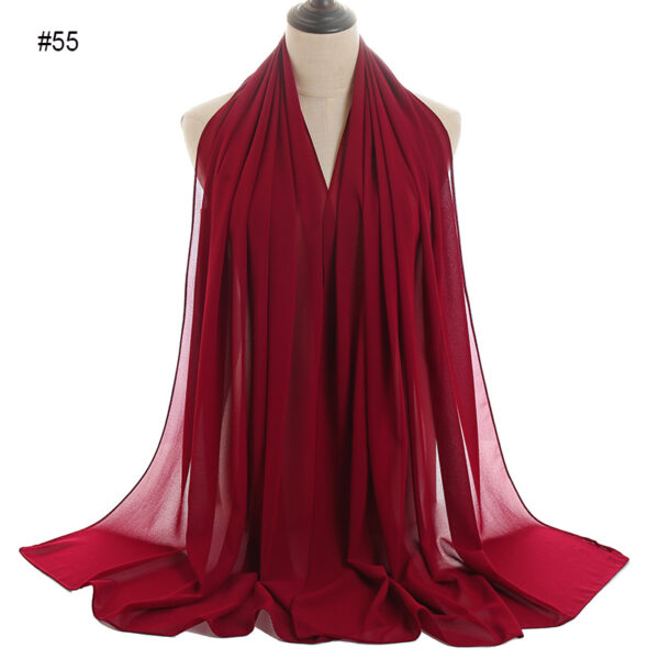 #55 Plain Chiffon Scarf