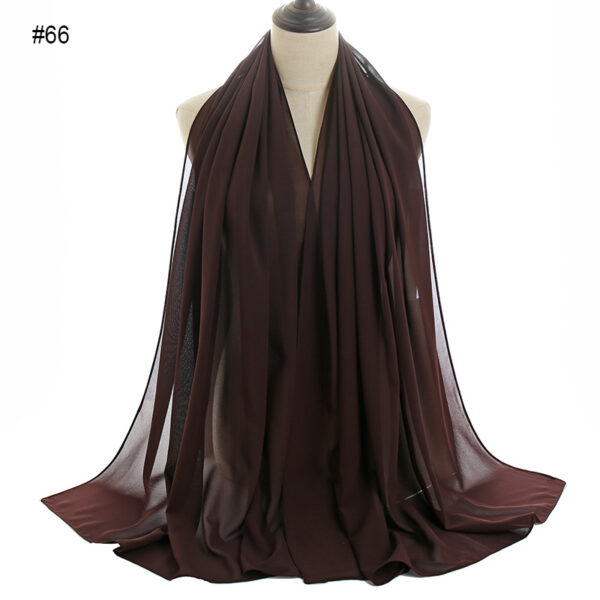 #66 Plain Chiffon Scarf