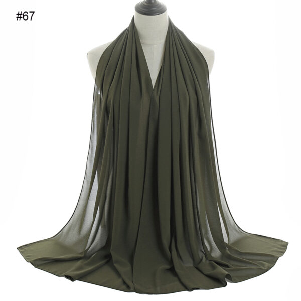 #67 Plain Chiffon Scarf