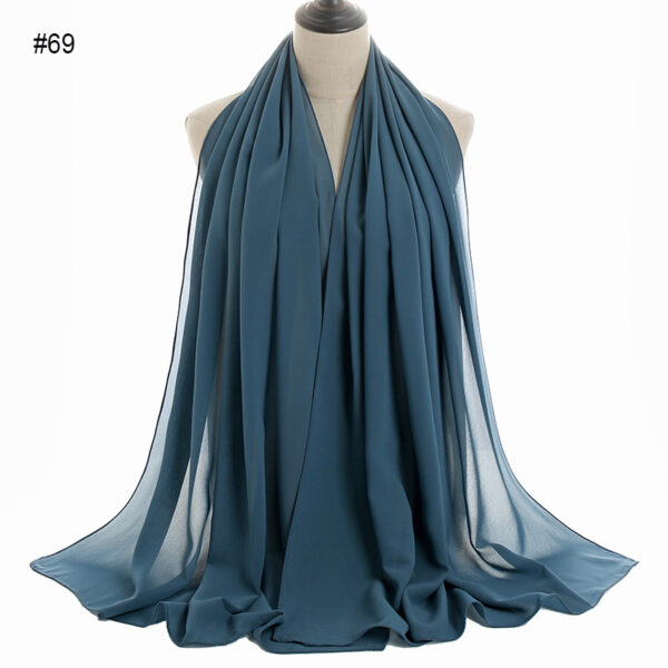 #69 Plain Chiffon Scarf