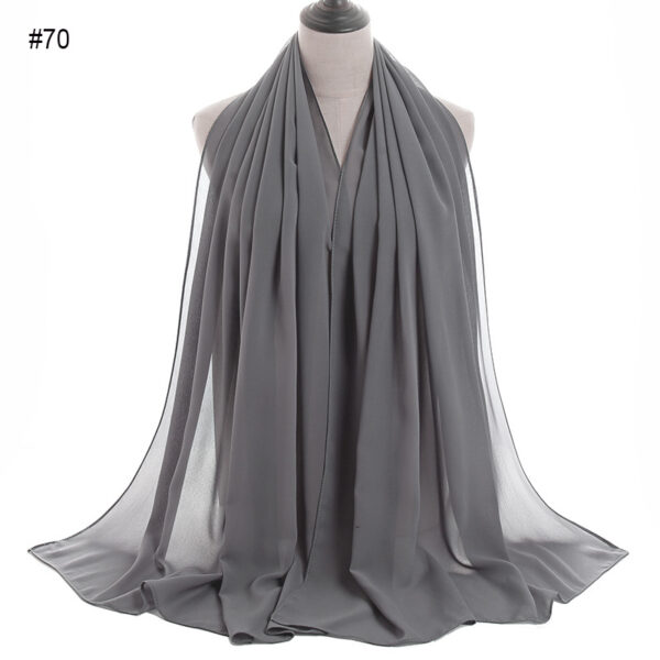 #70 Plain Chiffon Scarf