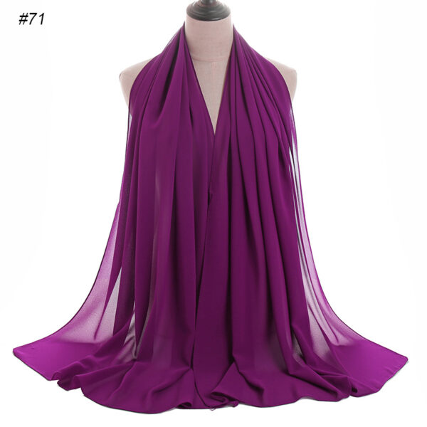 #71 Plain Chiffon Scarf