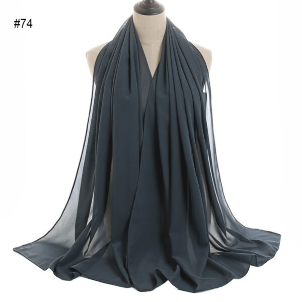#74 Plain Chiffon Scarf