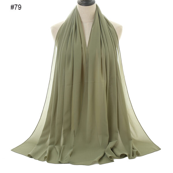 #79 Plain Chiffon Scarf