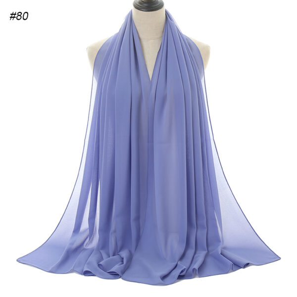 #80 Plain Chiffon Scarf