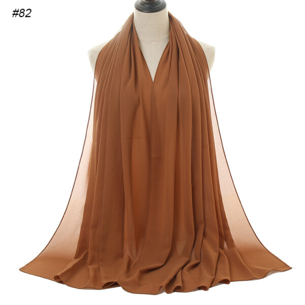 #82 Plain Chiffon Scarf