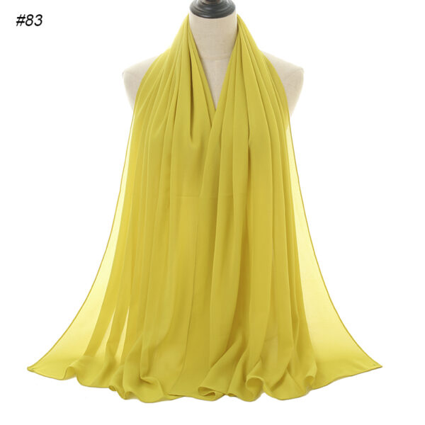 #83 Plain Chiffon Scarf