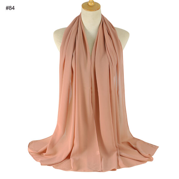 #84 Plain Chiffon Scarf