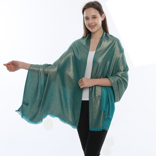 Style1 - Glitter Cotton Scarf #06 - Image 2