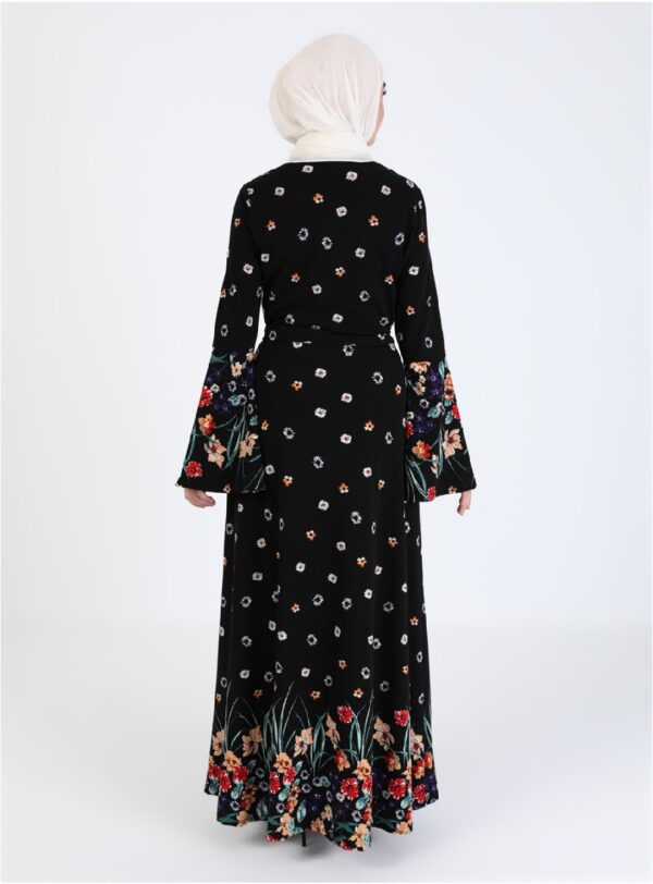 Floral Print Dress - Black (Medium - Size 38) - Image 4
