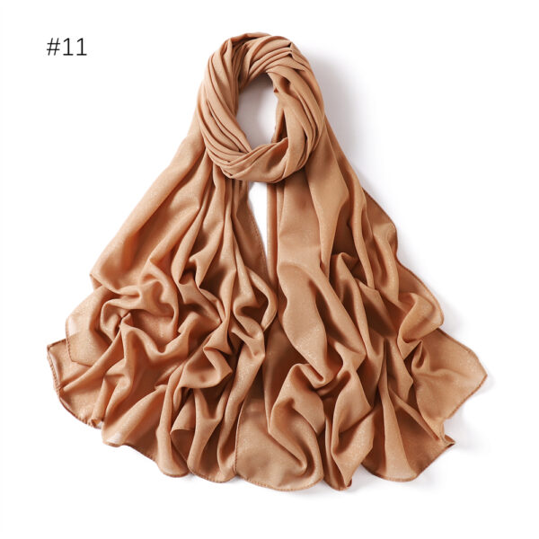 Style2  - Glitter Chiffon Scarf #11