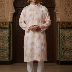 Size 42 Men Printed Kurta (Top only)