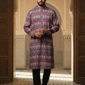 Size 40 Men Printed Kurta (Top only)