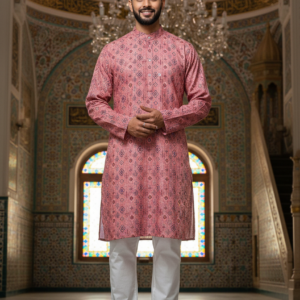 Size 42 Men Printed Kurta (Top only)