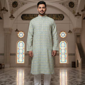 Size 40 Men Printed Kurta (Top only)