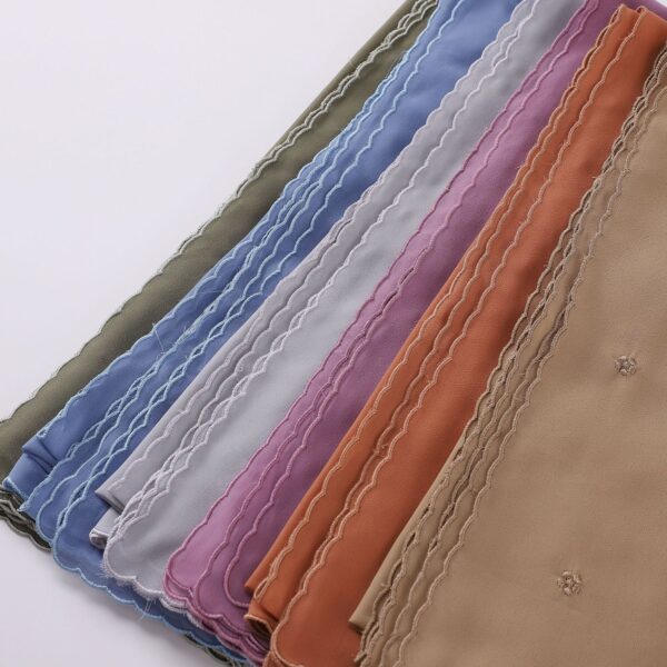 Style2 - Chiffon Embroider Scarf #01 - Image 5