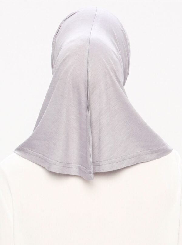 Style-6_#22 Grey Instant Hijab, Under Cap, Inner Cap - Image 5