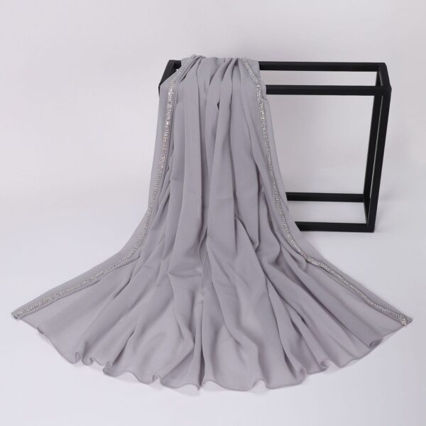 Style2 – Shiny Diamond Chiffon Scarf #03