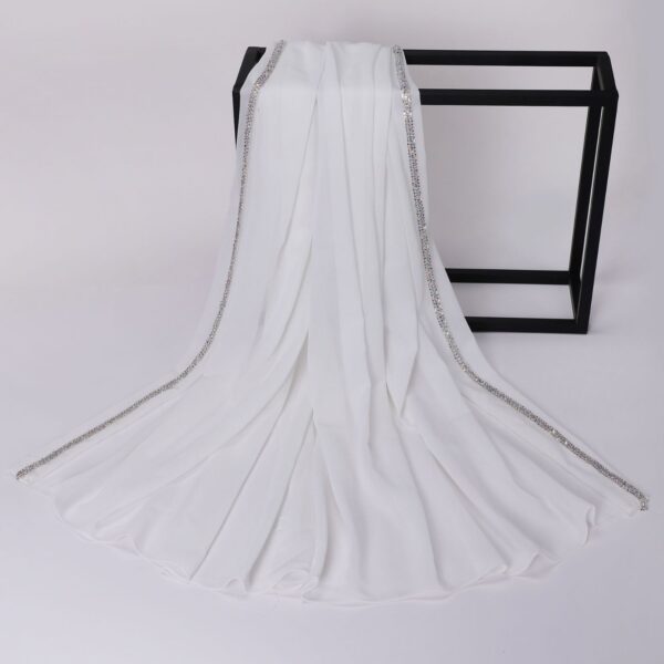 Style2 – Shiny Diamond Chiffon Scarf #02