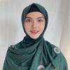Style3 – Rhinestone/Pearl Button Shimmer Bubble Chiffon Scarf #06 - Image 6