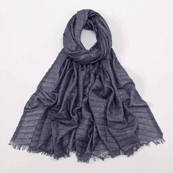 Style3 - Glitter Shimmer Wrinkle Scarf #03