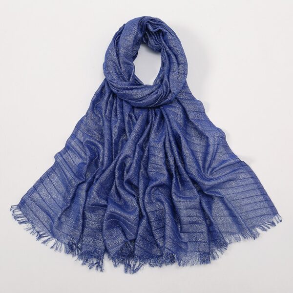 Style3 - Glitter Shimmer Wrinkle Scarf #04