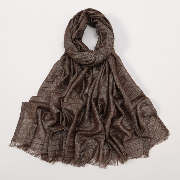 Style3 - Glitter Shimmer Wrinkle Scarf #05