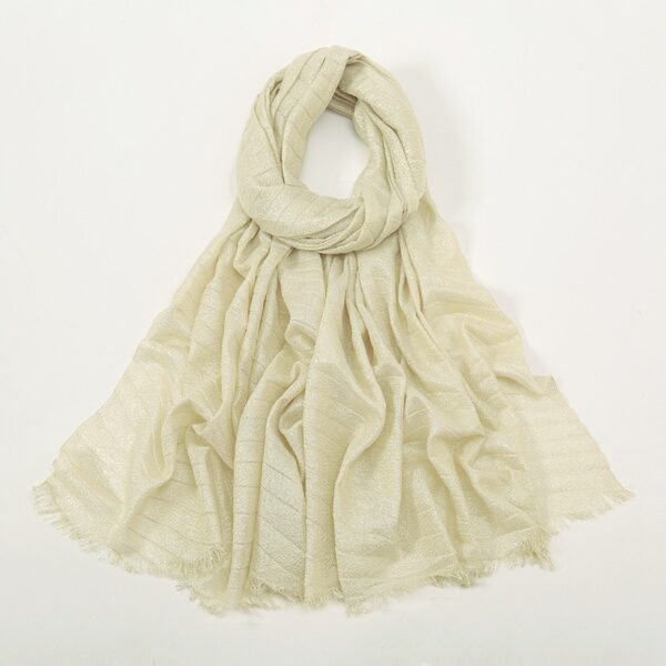 Style3 - Glitter Shimmer Wrinkle Scarf #08