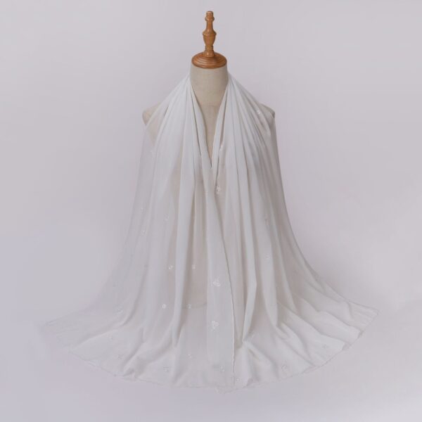 Style2 - Chiffon Embroider Scarf #01