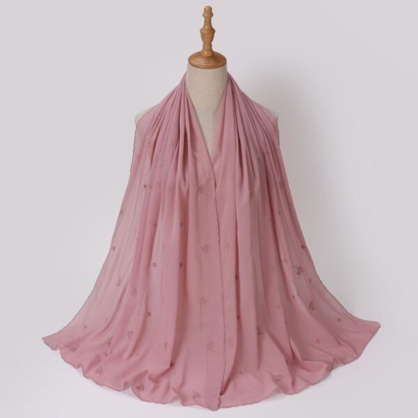 Style2 - Chiffon Embroider Scarf #02