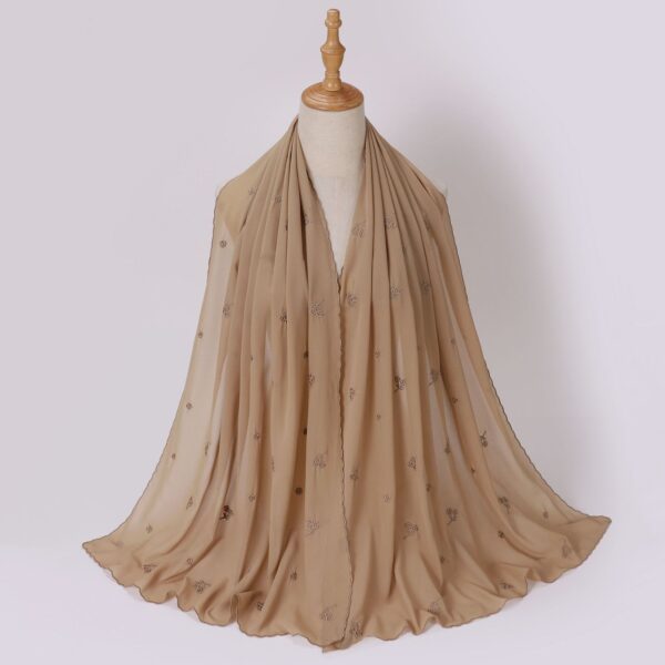 Style2 - Chiffon Embroider Scarf #03