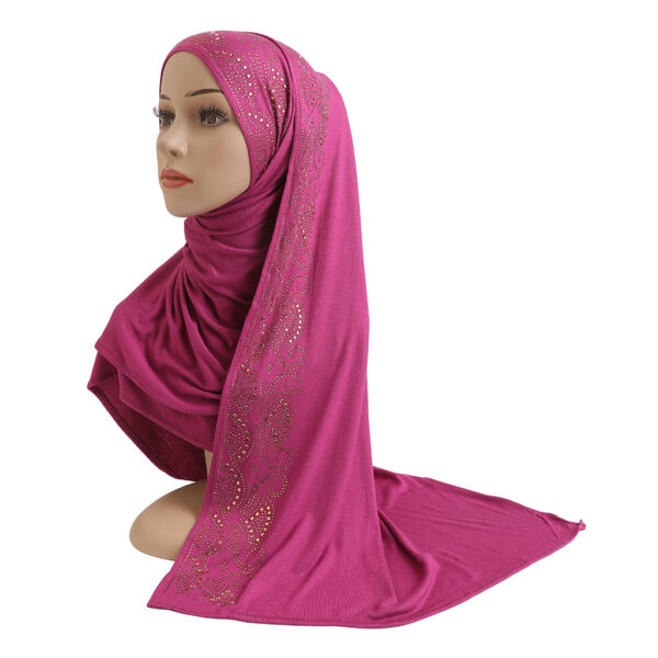Style1 - Jersey Rhinestones Scarf #01