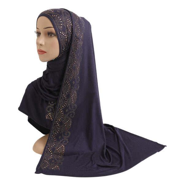 Style1 - Jersey Rhinestones Scarf #02