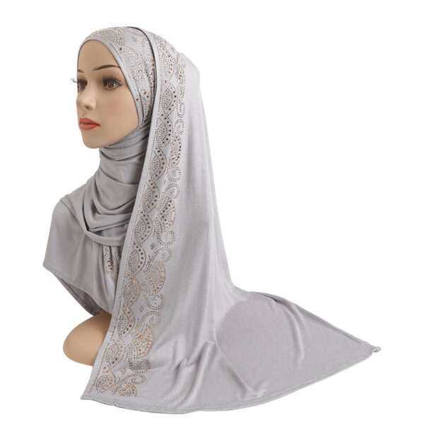 Style1 - Jersey Rhinestones Scarf #09