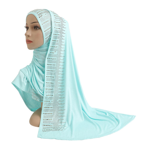 Style2 - Jersey Rhinestones Scarf #01