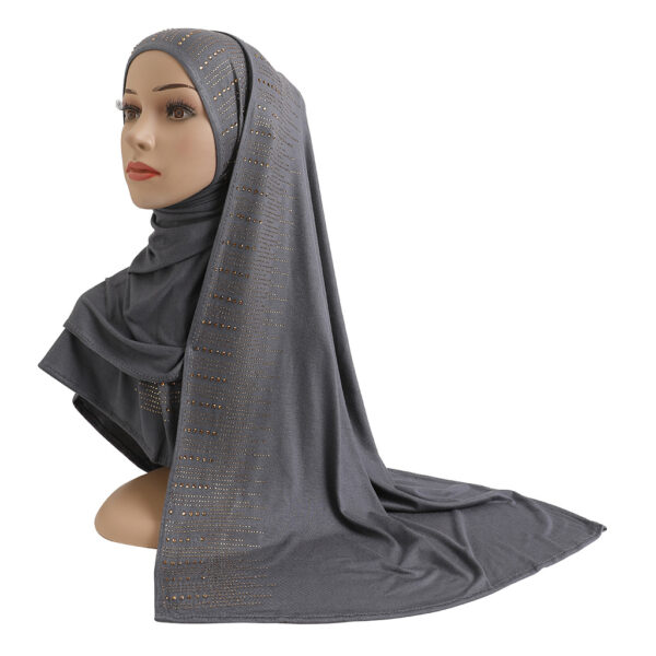 Style2 - Jersey Rhinestones Scarf #06