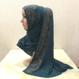 Style3 - Jersey Rhinestones Scarf #03