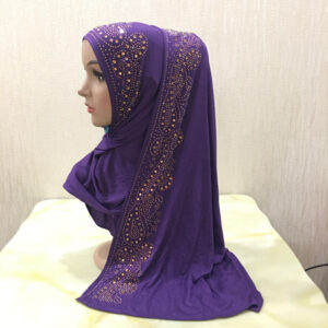 Style3 - Jersey Rhinestones Scarf #04